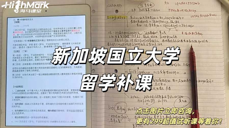 新加坡國立大學留學作業類型有哪些?